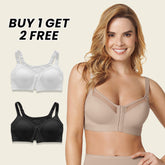 Comfort Posture Corrector Bra with Contour Cups Bra-Beige+White+Black