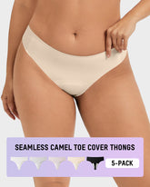 Seamless Invisible Comfort Thongs (5 Pack)