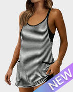 All-Day Comfort Romper Dress with Built-In Shorts