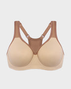 Unlined External Underwire Full Coverage Sports Bra