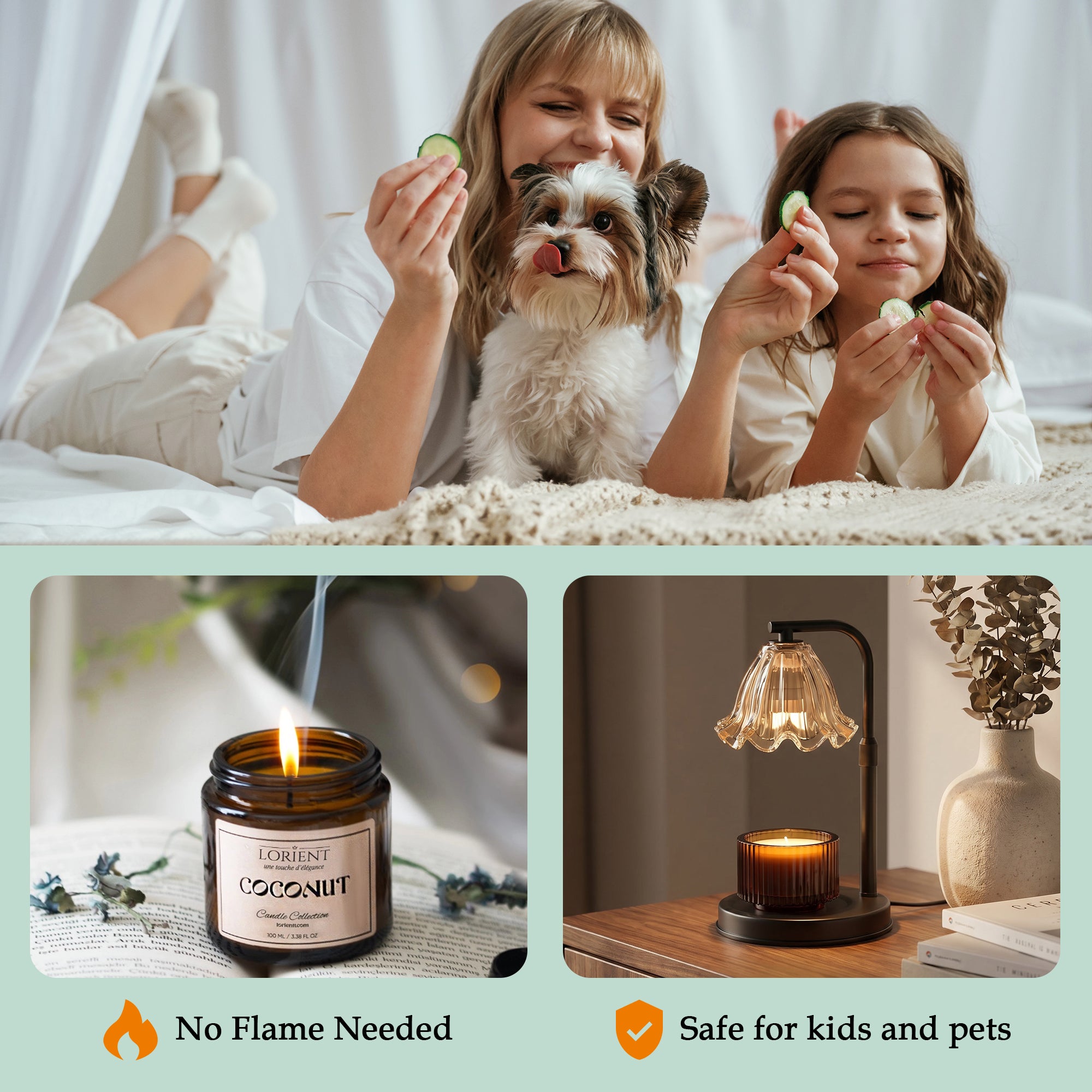 Flower Candle Warmer Lamp with Timer, Dimmable Candle Lamp Warmer, Height Adjustable Candle Lamp, Gifts for Women Her, House Warming Gifts New Home Decor, Daffodil Wax Warmer for Yankee Candles
