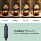 Flower Candle Warmer Lamp with Timer, Dimmable Candle Lamp Warmer, Height Adjustable Candle Lamp, Gifts for Women Her, House Warming Gifts New Home Decor, Daffodil Wax Warmer for Yankee Candles