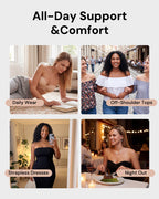 No-Slip Strapless Full Support Bra
