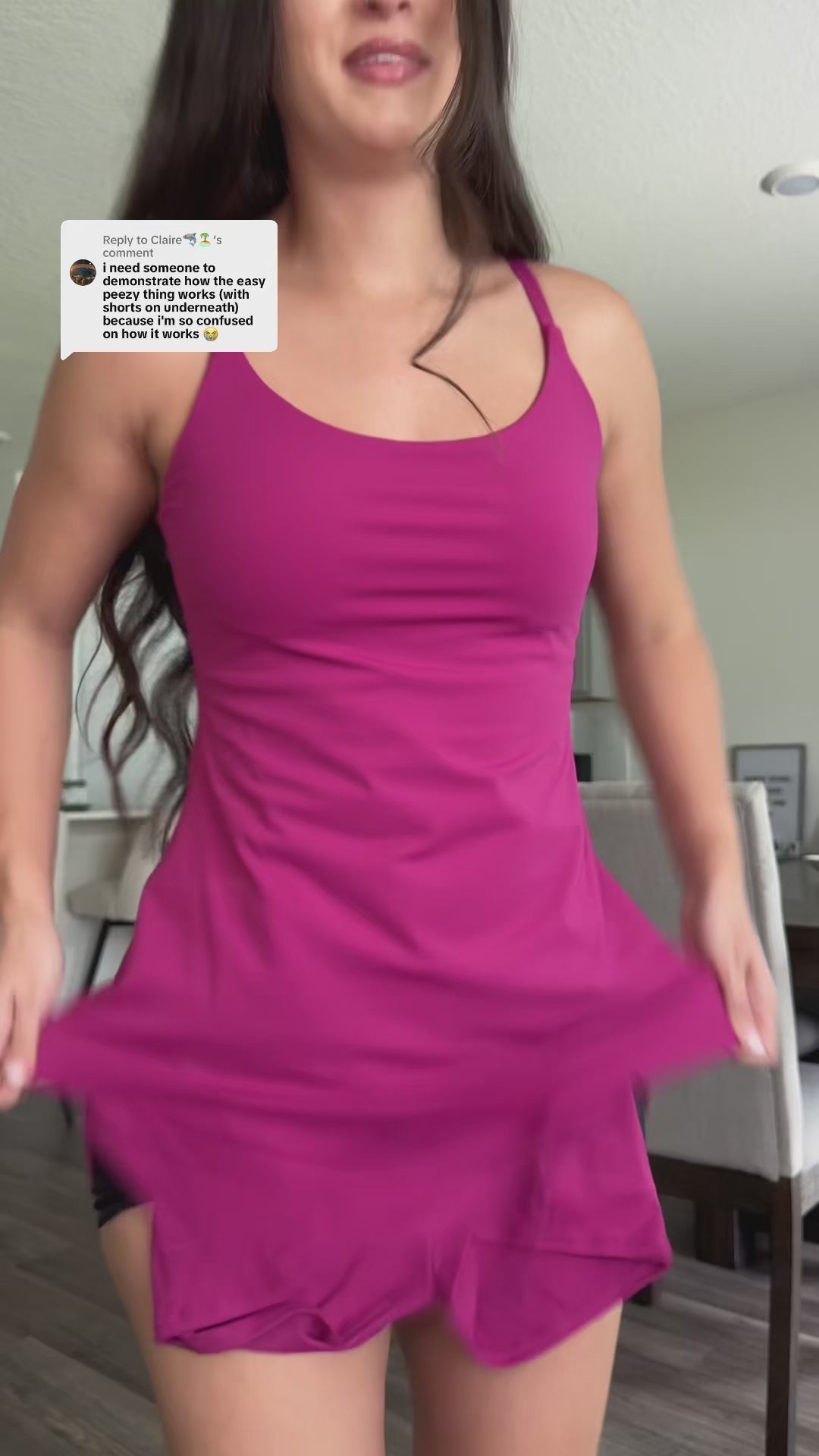 Plush Backless Active Dress-Easy Peezy