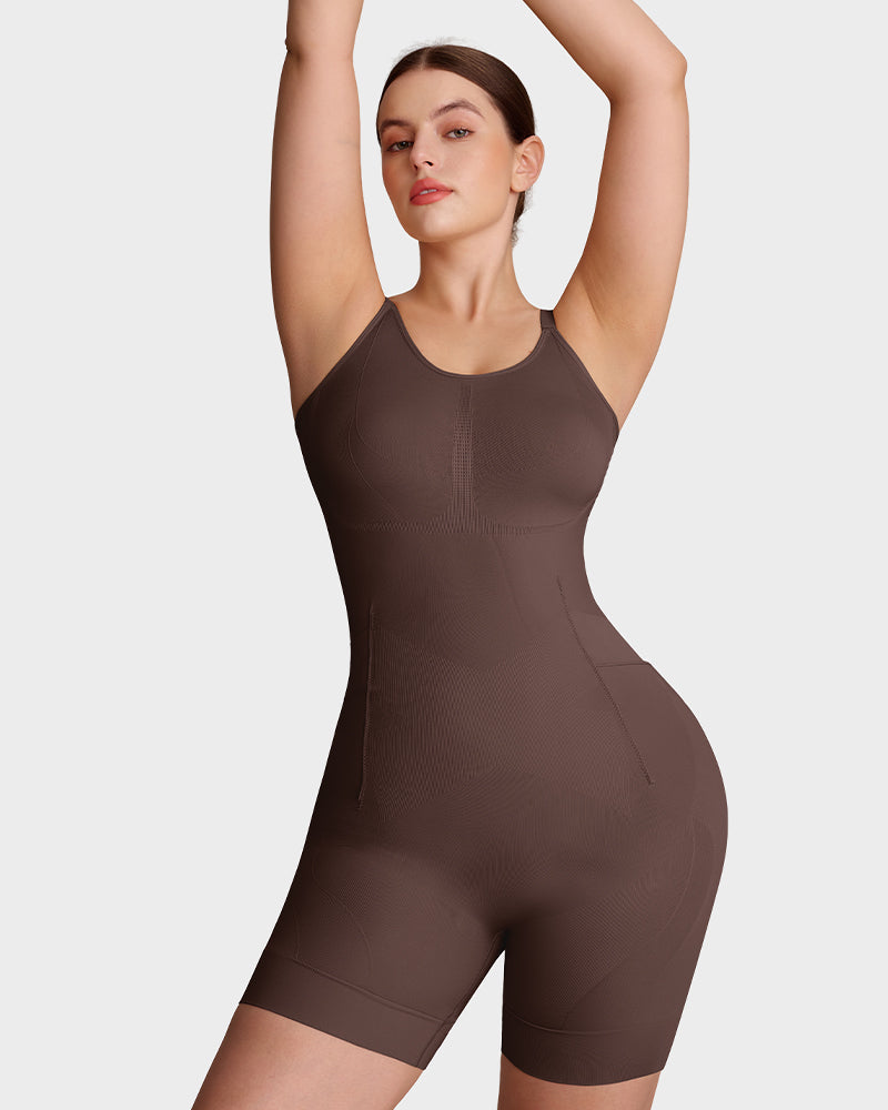 EasySlide Pull-Down Shapewear Bodysuit