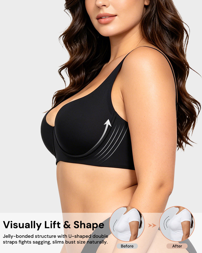 Bare-Edge™ Unlined Demi Bra with Jelly Gel