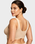 Breathable Fixed Cup Jelly Support Smoothing Bra