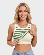 Built-In Bra Ribbed Tank Top for Everyday Wear