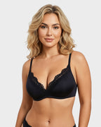 Deep V Lace Push-Up Bra