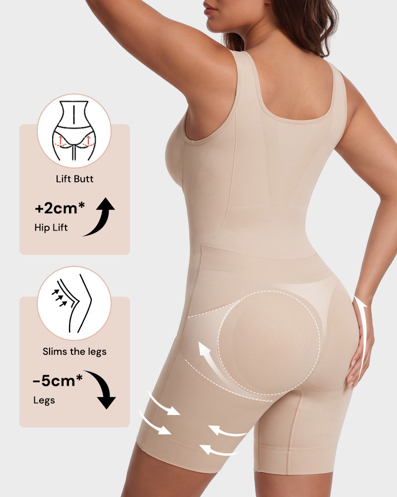Easy-Access Tummy Control Shapewear Bodysuit