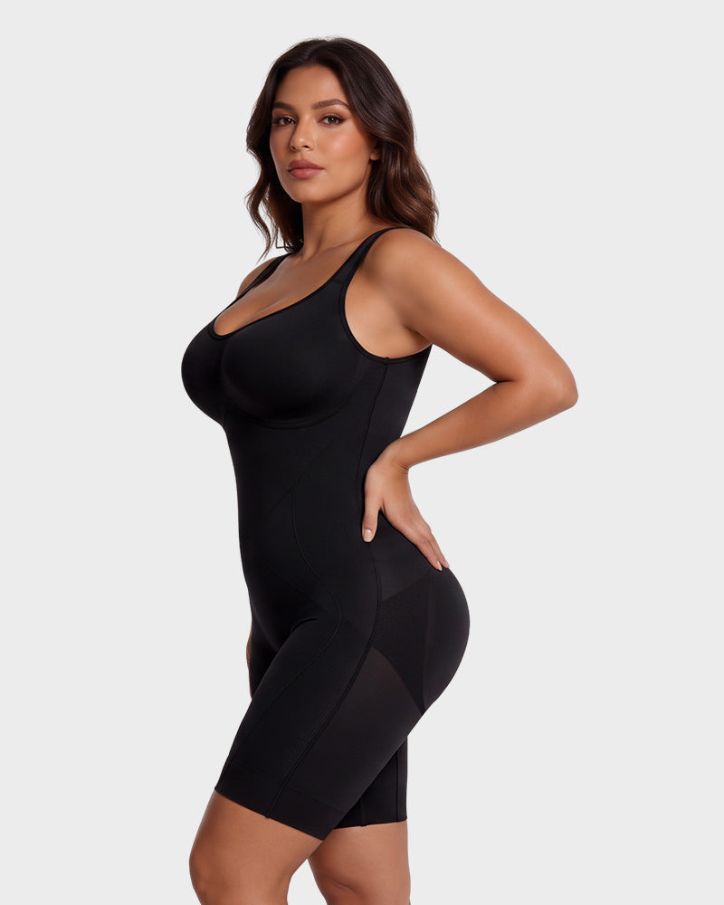 Easy-Access Tummy Control Shapewear Bodysuit