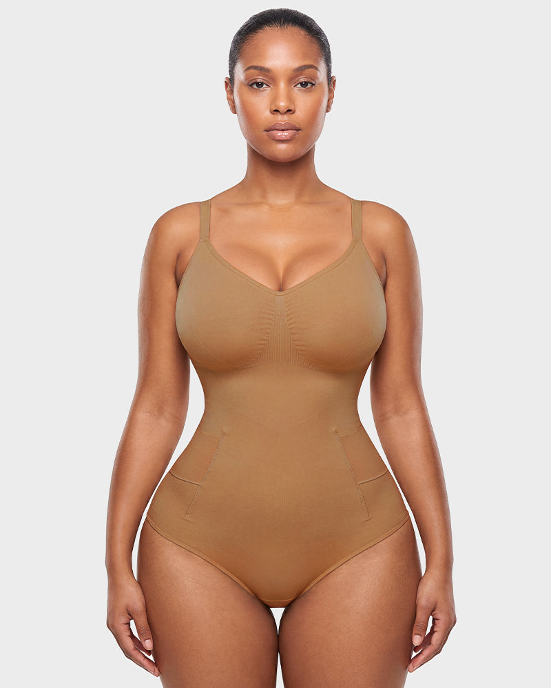 Deep V Camisole Bodysuit Shapewear