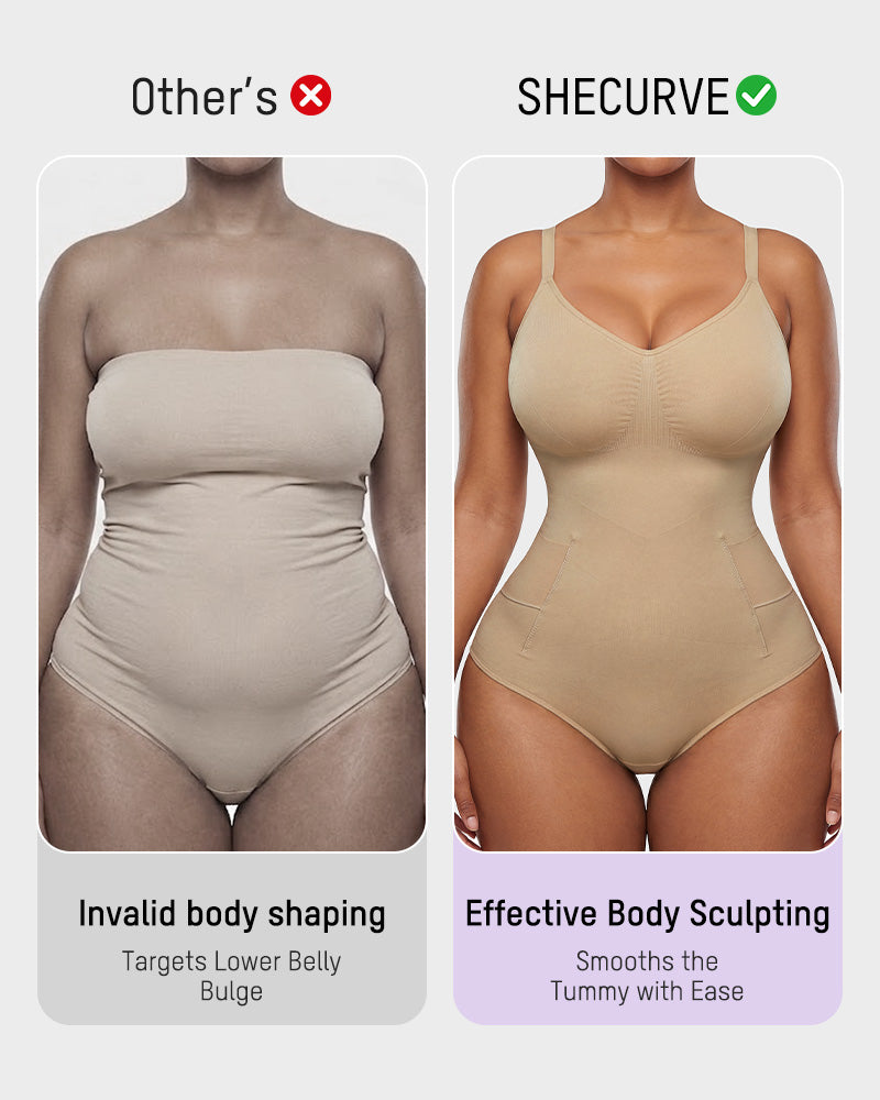 Deep V Camisole Bodysuit Shapewear