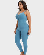 Easyslide™ Deep V Front Zip Full Body Shaper