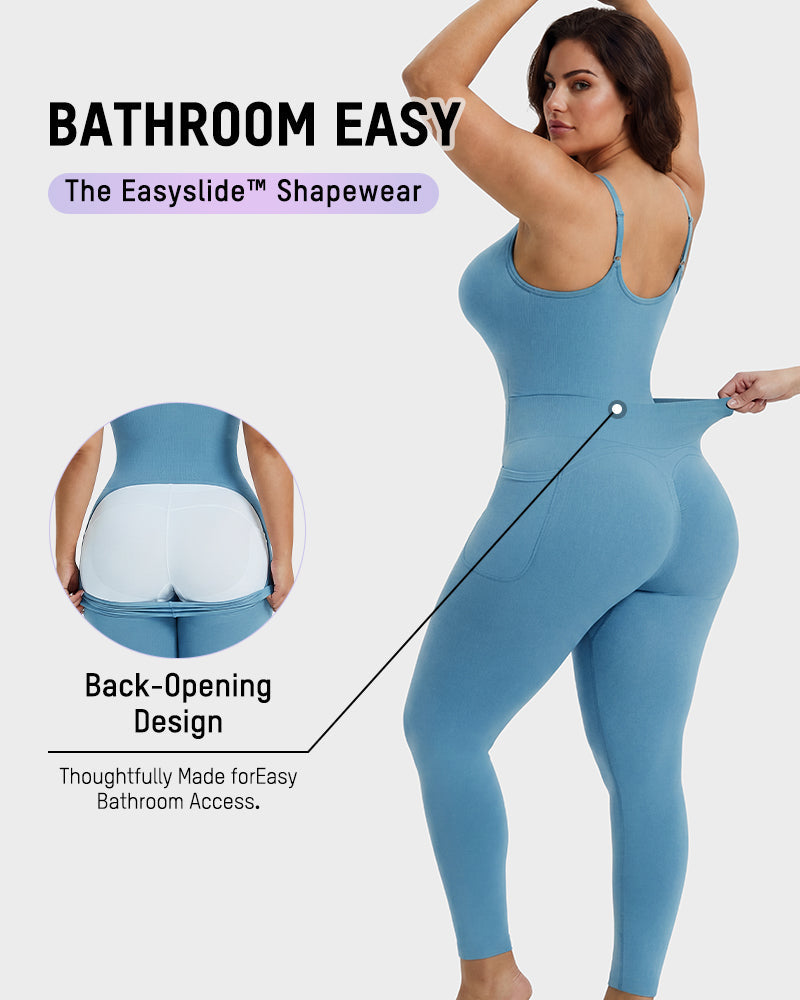 Easyslide™ Deep V Front Zip Full Body Shaper