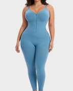 Easyslide™ Deep V Front Zip Full Body Shaper