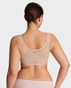 Front Closure Underwire Unlined Back Support Plunge Bra