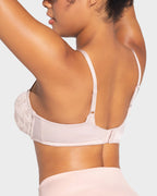 Full Coverage Lace Minimizer Bra - Petal