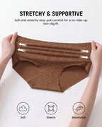 6-Pack High-Waist Seamless Leopard Tummy Control Briefs