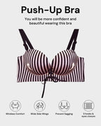 Instant Boost Lace-Up Padded Push Up Bra
