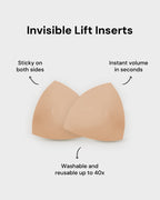 2 Pairs Invisible Adhesive Push-Up Bra Inserts