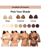 2 Pairs Invisible Adhesive Push-Up Bra Inserts