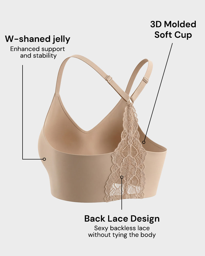 Invisible Backless Lace Bralette