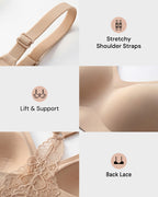 Invisible Backless Lace Bralette