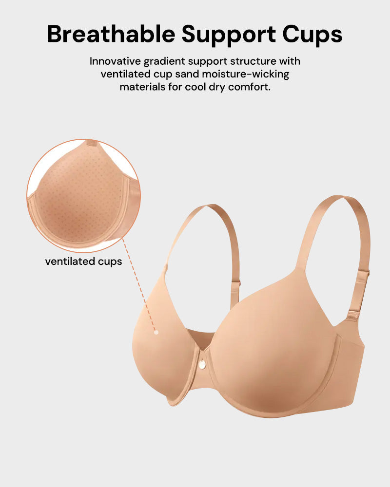 Lightweight Seamless Minimizer T-Shirt Bra