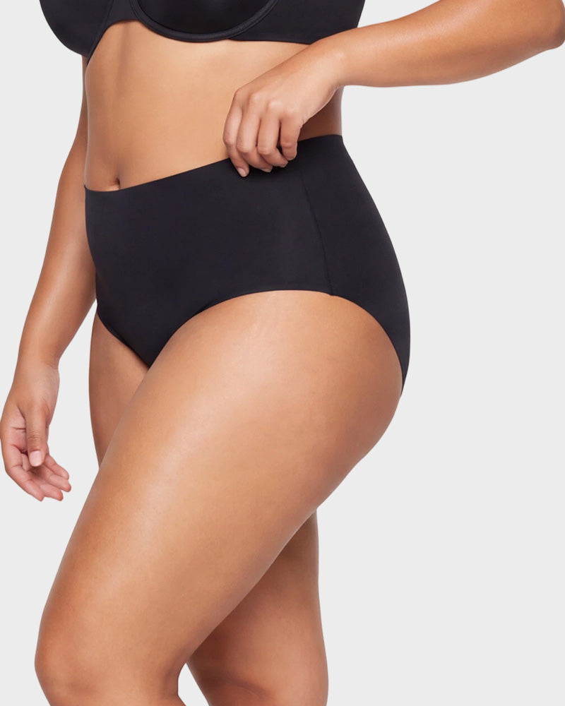 5-Pack No Show High-Waist Briefs for Everyday Seamless Comfort