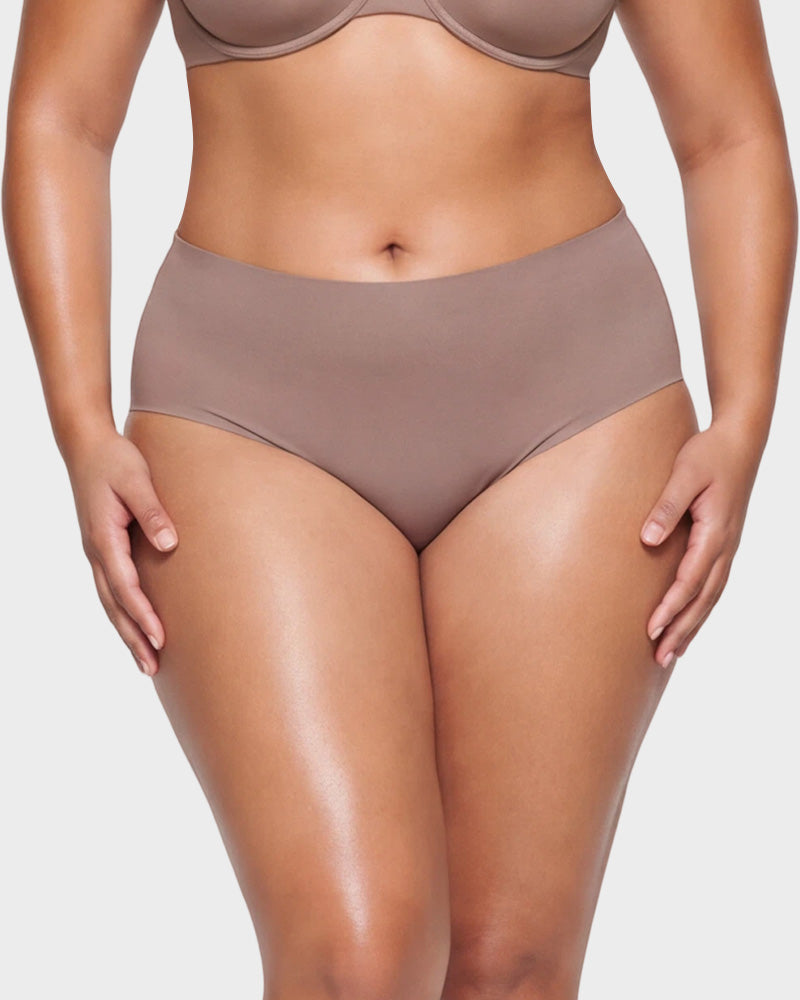 5-Pack No Show High-Waist Briefs for Everyday Seamless Comfort