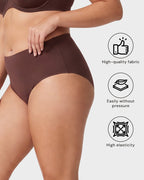 5-Pack No Show High-Waist Briefs for Everyday Seamless Comfort
