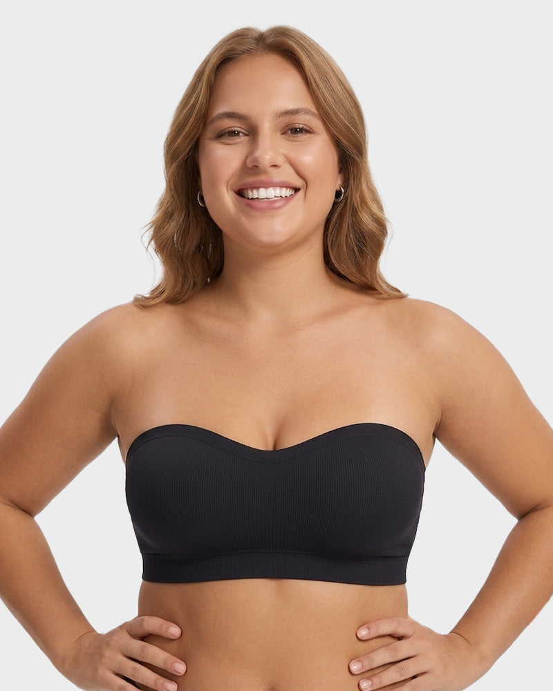Non-Slip Bandeau Seamless Wireless Strapless Bra