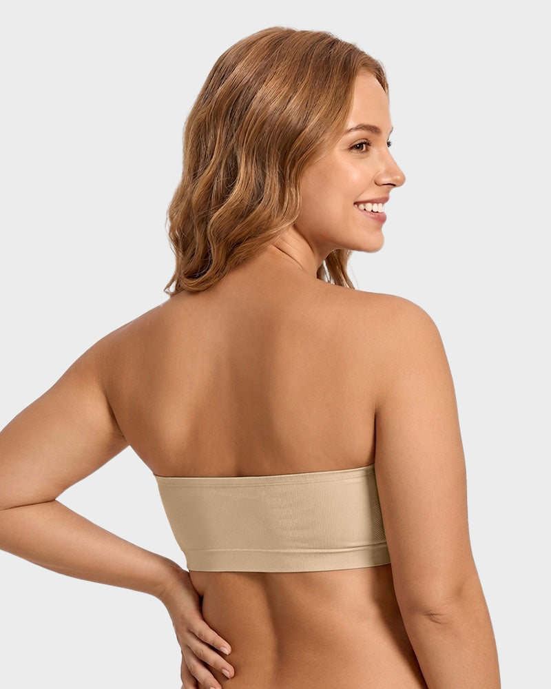 Non-Slip Bandeau Seamless Wireless Strapless Bra