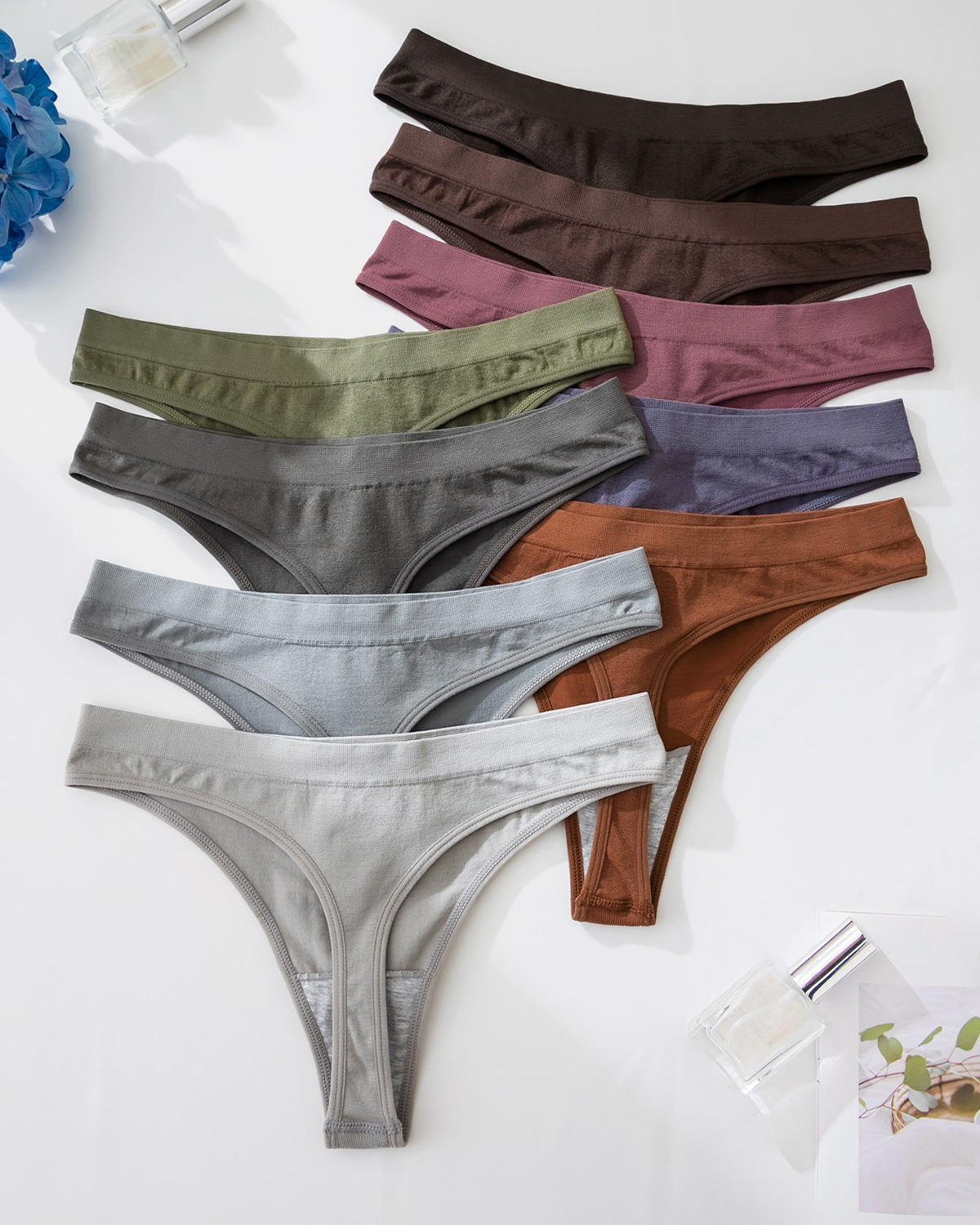 Soft & Breathable Low-Rise Thong Multipack