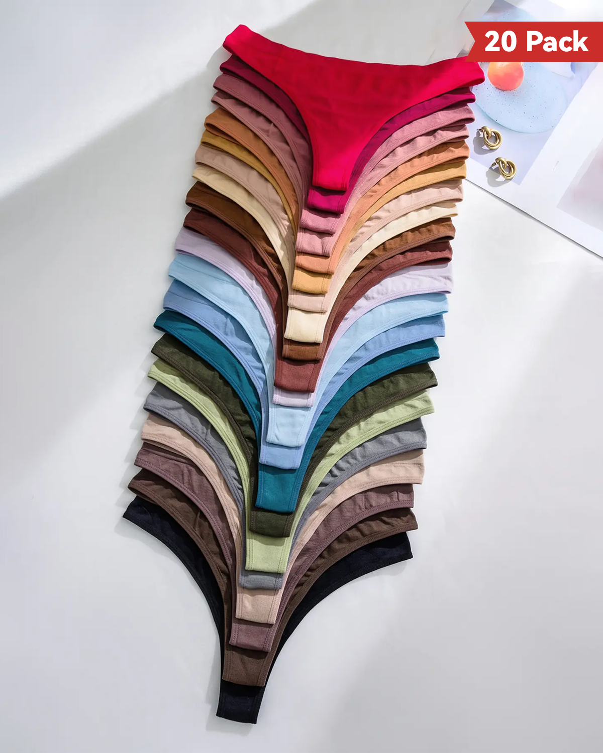 Soft & Breathable Low-Rise Thong Multipack