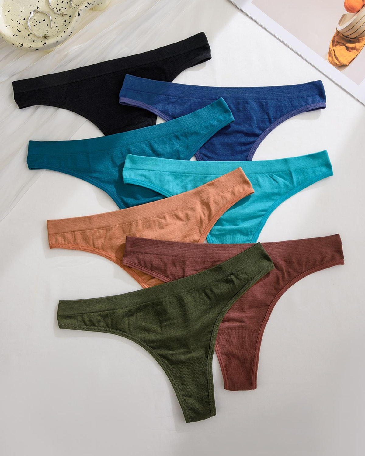 Soft & Breathable Low-Rise Thong Multipack