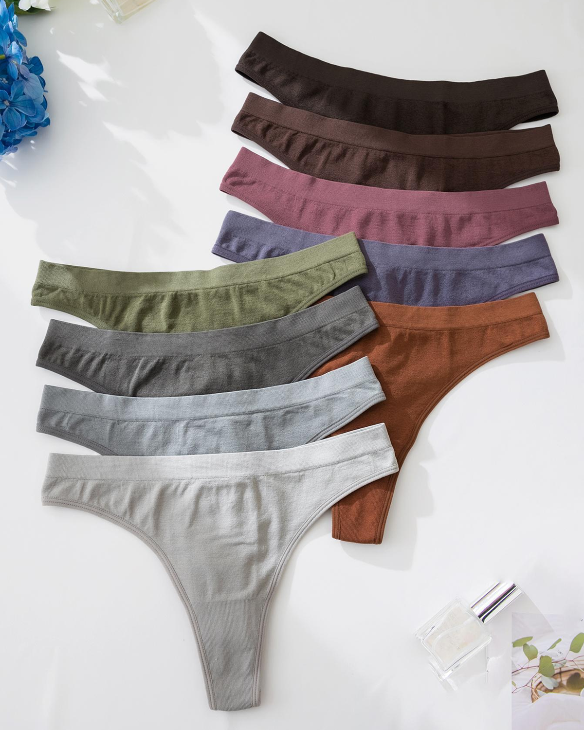 Soft & Breathable Low-Rise Thong Multipack