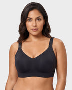 Piano Clasp™ V-Neck Wireless Minimizer Bra