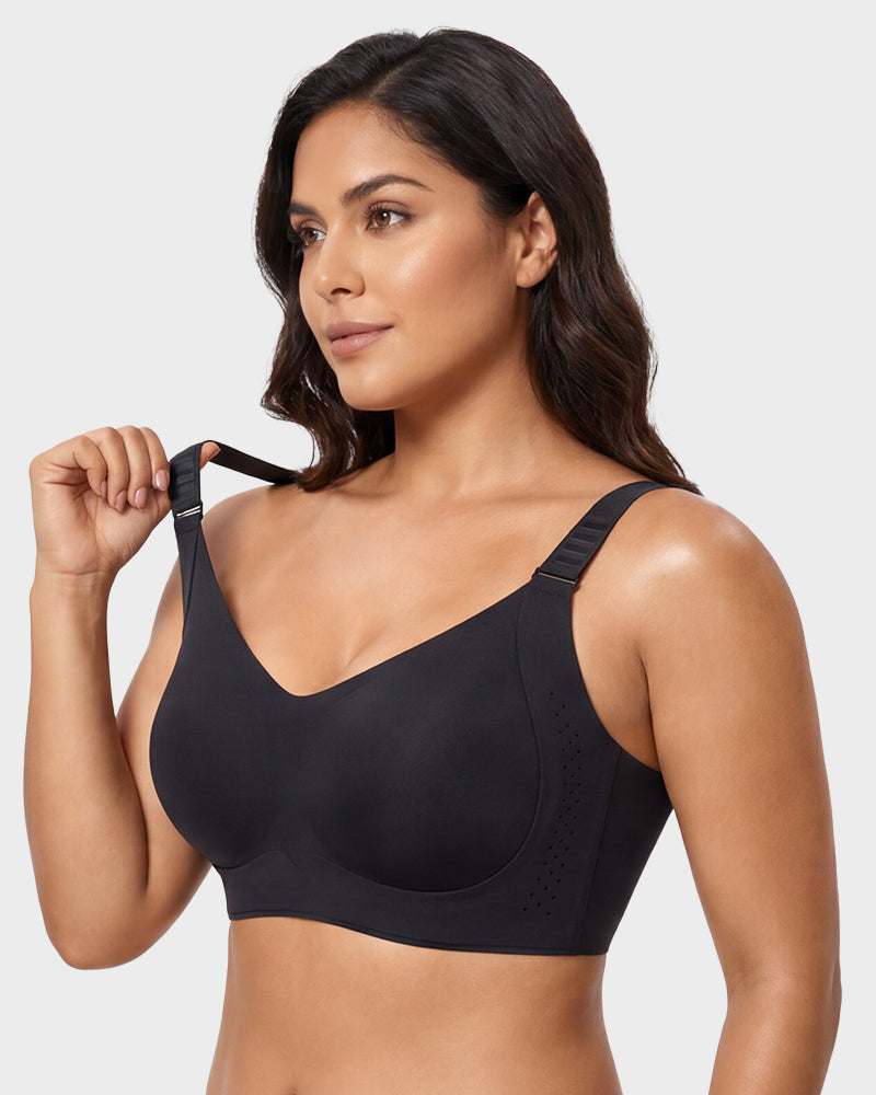Piano Clasp™ V-Neck Wireless Minimizer Bra