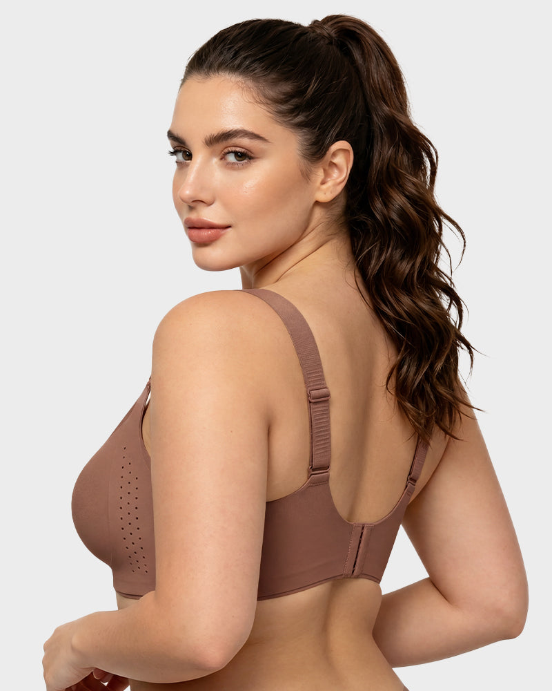 Piano Clasp™ V-Neck Wireless Minimizer Bra