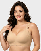 Piano Clasp™ V-Neck Wireless Minimizer Bra