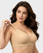 Piano Clasp™ V-Neck Wireless Minimizer Bra