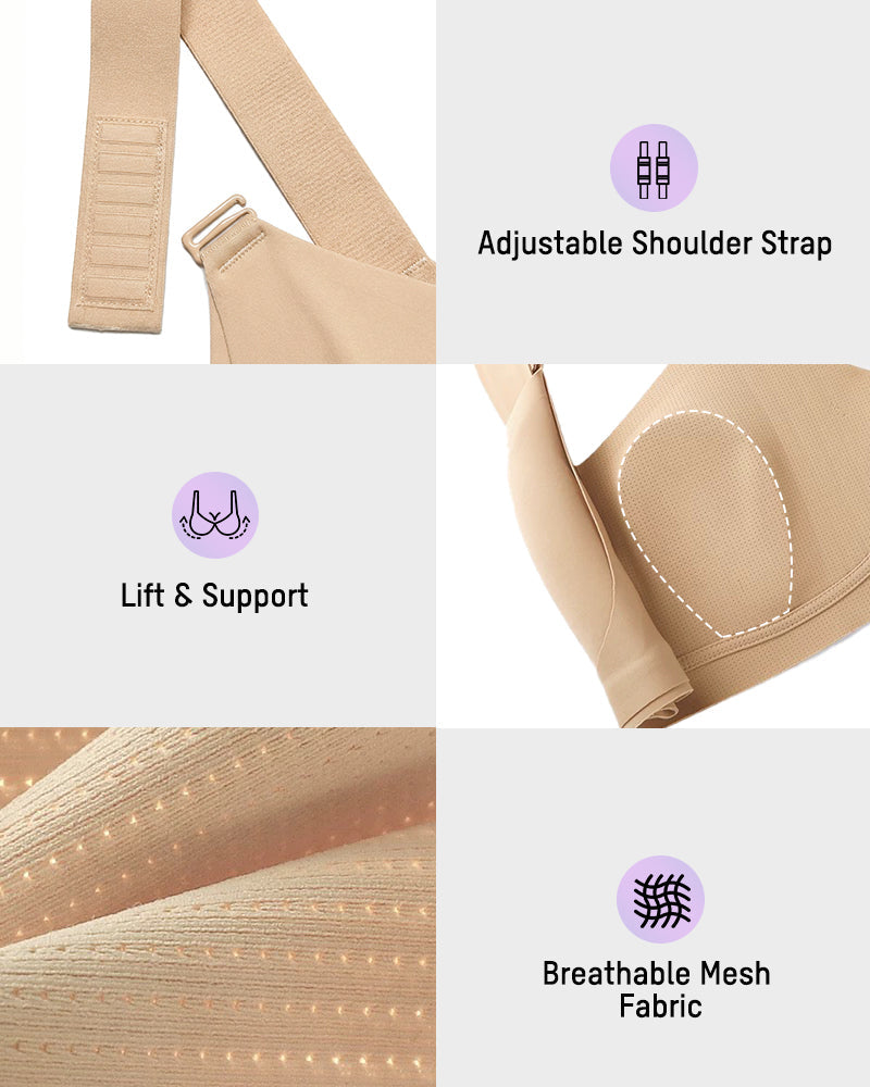 Piano Clasp™ V-Neck Wireless Minimizer Bra