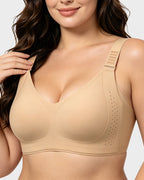 Piano Clasp™ V-Neck Wireless Minimizer Bra