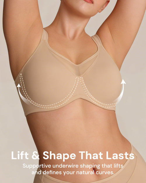 Plus Size Cooling Full Coverage Minimizer Bra