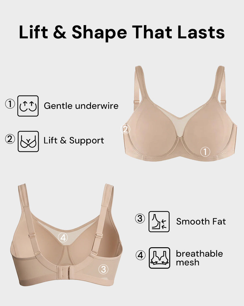 Plus Size Cooling Full Coverage Minimizer Bra