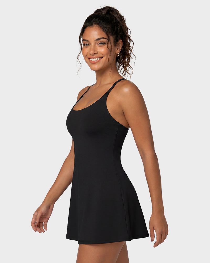 Plush Backless Active Dress-Easy Peezy