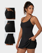 Plush Backless Active Dress-Easy Peezy