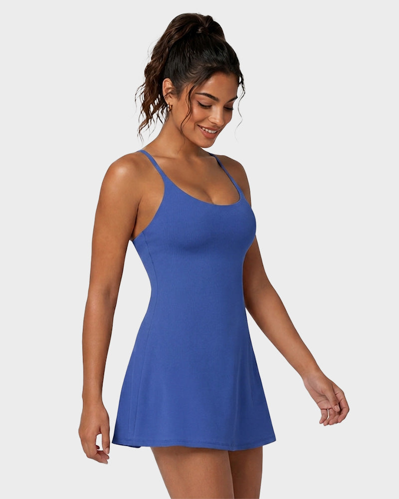Plush Backless Active Dress-Easy Peezy